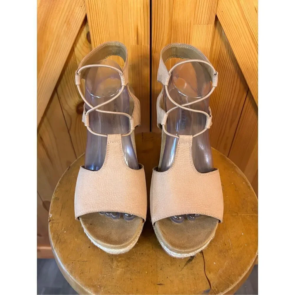Lucky Brand Size 11 Yejida 3 Wedge Sandal Espadrille Wedge Heels